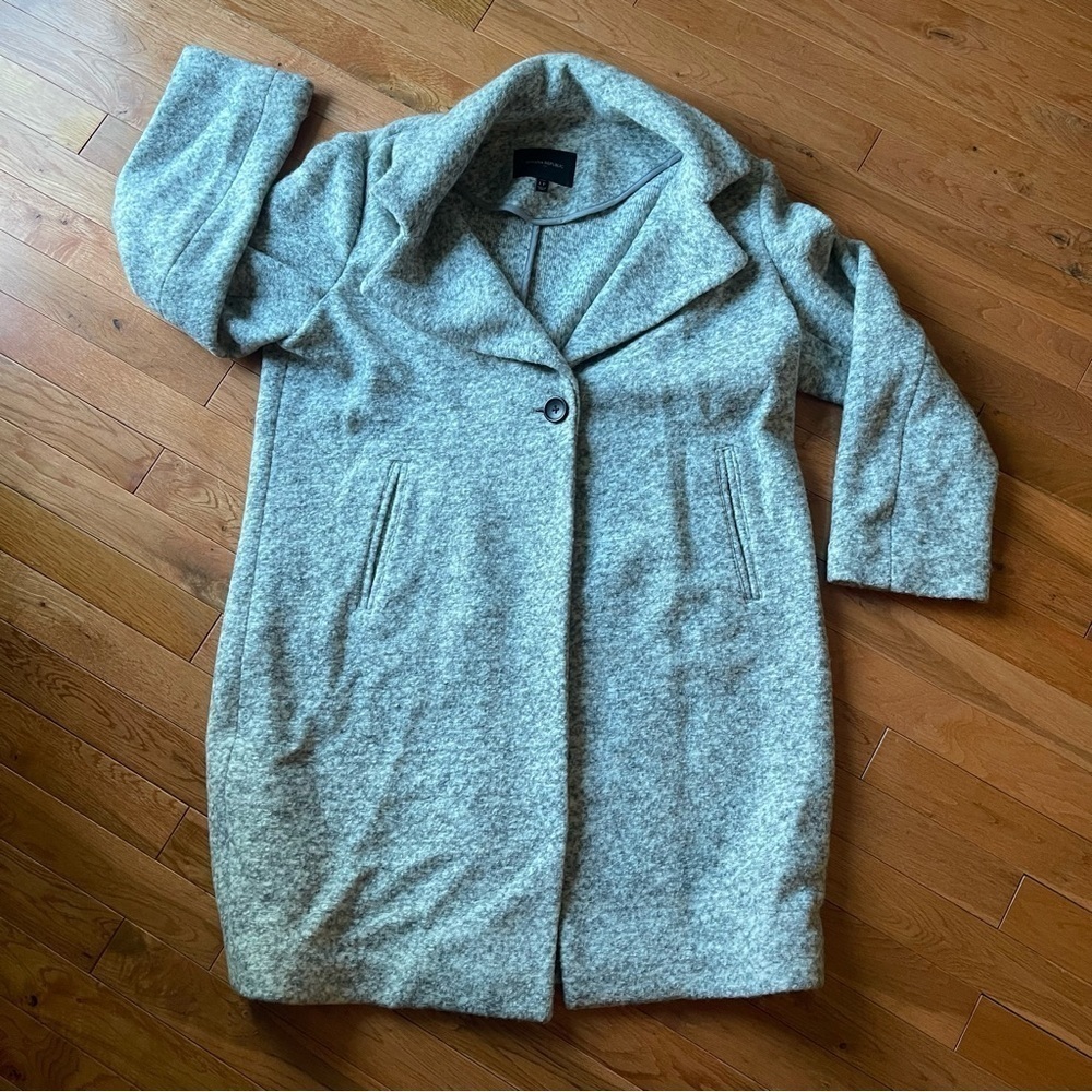 Banana Republic Factory long knit coat in heather gray Large - L